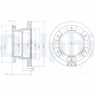Тормозные диски Delphi BG9069