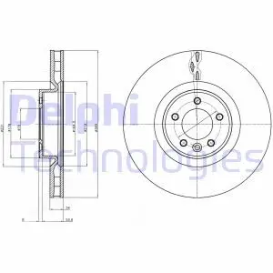 Диск тормозной Delphi BG9079C