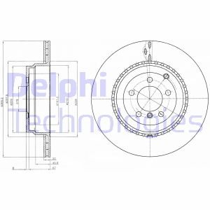 Диск гальмівний Delphi BG9080C (фото 1)