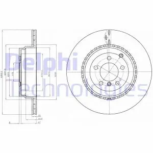 Диск тормозной Delphi BG9080C