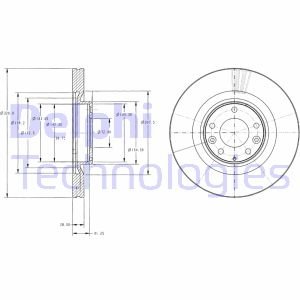 Диск тормозной Delphi BG9104