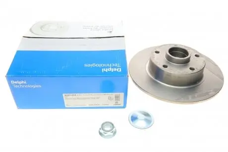 Диск тормозной (задний) Renault Megane III/Scenic III 08- (260x8) (+ABS) (с подшипником)) Delphi BG9112RS