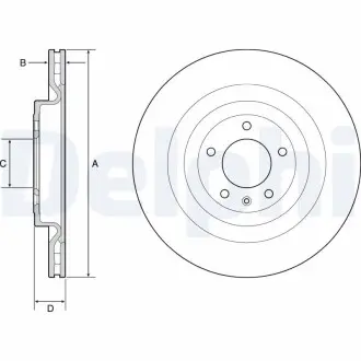 Диск тормозной Delphi BG9126C