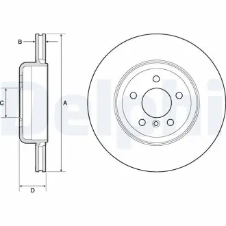 Тормозной диск Delphi BG9130C