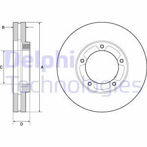 Диск гальмівний Delphi BG9139