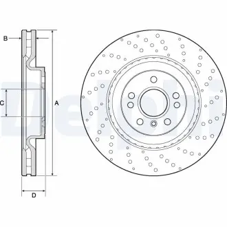 Диск тормозной Delphi BG9149C