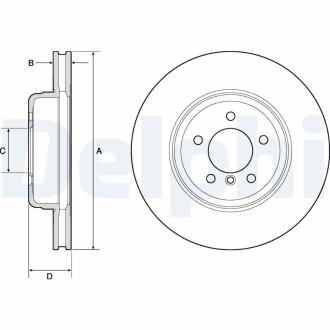 Тормозной диск Delphi BG9159C