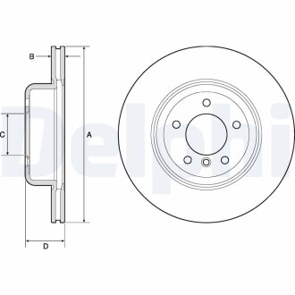 Тормозной диск Delphi BG9162C