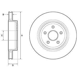 Тормозной диск Delphi BG9170C