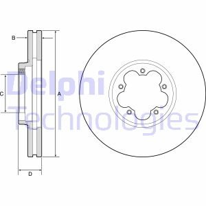 Диск тормозной Delphi BG9176C (фото 1)