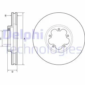 Диск тормозной Delphi BG9176C