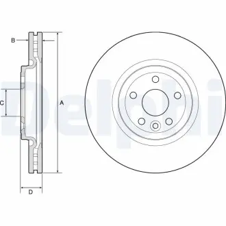 Тормозной диск Delphi BG9177C