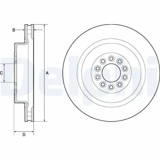 Тормозной диск Delphi BG9182C