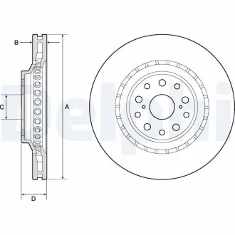 Диск тормозной Delphi BG9187C
