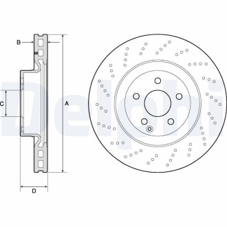 Диск тормозной Delphi BG9188C