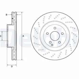 Диск тормозной Delphi BG9188C
