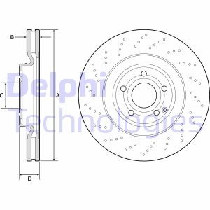 Диск тормозной Delphi BG9192C