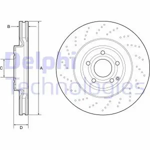 Диск тормозной Delphi BG9192C