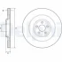 Диск гальмівний задн Лів/Прав JAGUAR F-TYPE, XF I, XF SPORTBRAKE, XJ, XK II 2.0/3.0/5.0 01.09- Delphi BG9194C (фото 1)