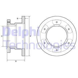 Диск тормозной Delphi BG9201