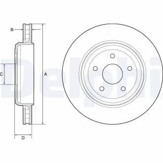 Тормозной диск Delphi BG9214C