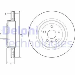 Диск тормозной Delphi BG9221C
