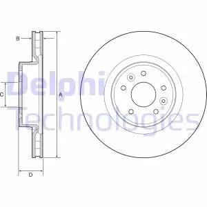Диск тормозной Delphi BG9232C