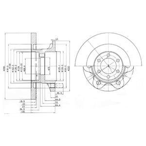 Тормозные диски Delphi BG9722 (фото 1)