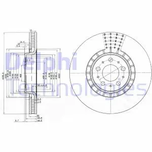 Диск тормозной Delphi BG9783C