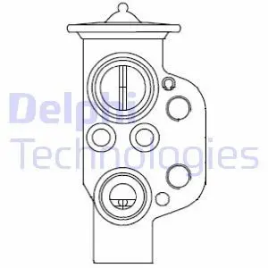 Терморегулирующий вентиль AC Delphi CB1004V