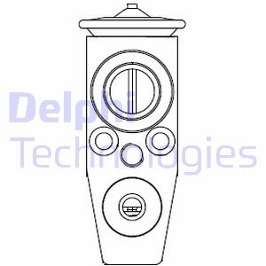 Расширительный клапан кондиционера Delphi CB1011V (фото 1)