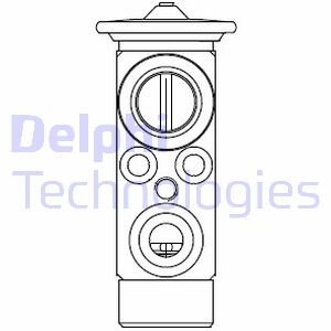 Терморегулирующий вентиль AC Delphi CB1021V