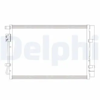 HYUNDAI Радіатор кондиціонера (конденсатор) i20 14- Delphi CF20414