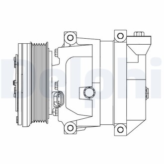 Компрессор кондиционера Delphi CS1009512B1