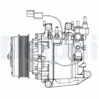 Компрессор кондиционера Delphi CS20503