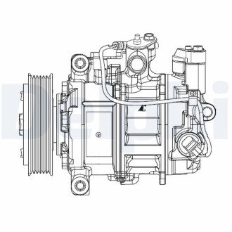 Компрессор кондиционера Delphi CS20504