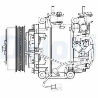 Компрессор кондиционера Delphi CS20510