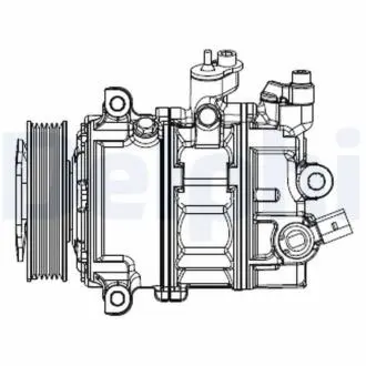 Компрессор кондиционера новый Jetta VI 10-18 Delphi CS20529