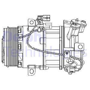 Компресор кондиціонеру Delphi CS20550