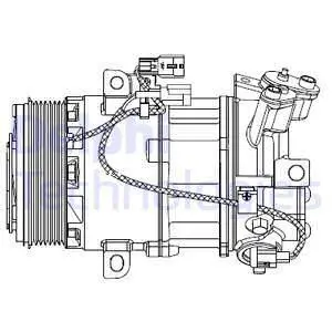 Компресор кондиціонеру Delphi CS20550