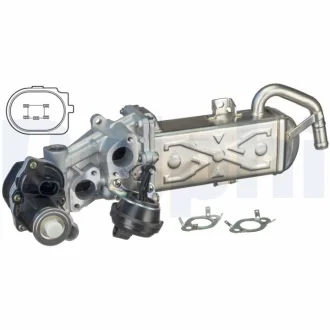 Клапан EGR AUDI A1, A3, Q3, TT, SEAT ALHAMBRA, ALTEA, ALTEA XL, IBIZA IV, IBIZA IV SC, IBIZA IV ST, LEON, SKODA OCTAVIA II, ROOMSTER, SUPERB II, YETI, VW BEETLE 1.4D/1.6D/2.0D 05.03-12.22 Delphi EG1047212B1