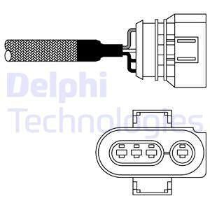 Датчик кислорода Delphi ES10967-12B1