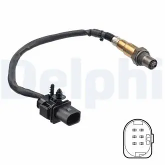 Лямбда-зонд (, довжина 370мм) CHEVROLET EPICA, FORD KUGA II, OPEL COMBO TOUR, COMBO/MINIVAN, RENAULT GRAND SCENIC III, MASTER III, MEGANE, MEGANE III, SCENIC III A16FDH-R9MA 03.06- Delphi ES2126812B1