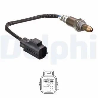 Лямбда-зонд (, довжина 200мм) Delphi ES2129012B1