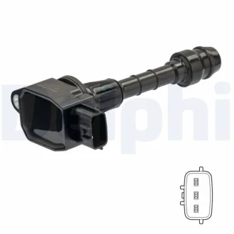 Котушка запалювання NISSAN CUBE, MICRA C+C III, MICRA III, NOTE 1.0-1.4LPG 01.03-08.13 Delphi GN1083112B1