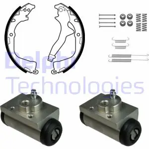 К-кт гальм.барабана (колодки, циліндр, пружини) Delphi KP1145