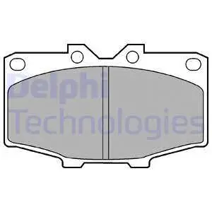 Дисковые тормозные колодки, комплект Delphi LP0448