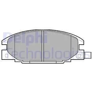 Тормозные колодки, дисковые. Delphi LP0629
