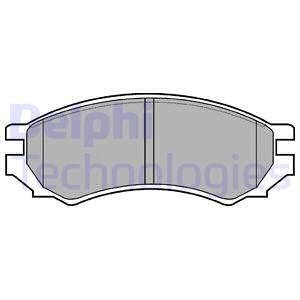 Дискові гальмівні колодки, комплект Delphi LP0670 (фото 1)