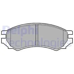Дисковые тормозные колодки, комплект Delphi LP0670